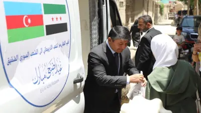 Azərbaycan Suriyada növbəti xeyriyyə aksiyası keçirib