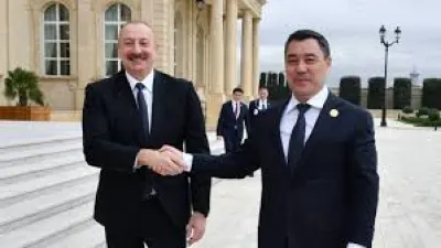 Əliyev və Japarov Ağdamın Xıdırlı kəndində...