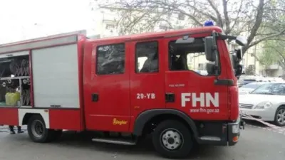 Bakıda yanğın: sakinlər təxliyə edildi