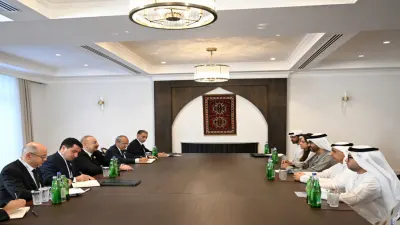 Prezident Xankəndidə BƏƏ-nin sənaye və qabaqcıl texnologiyalar nazirini qəbul edib