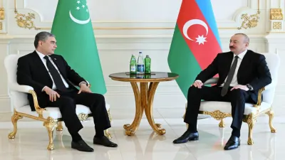 İlham Əliyevin Berdiməhəmmədovla görüşü olub