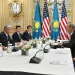Tokayev “Chevron”un rəhbəri ilə Orta Dəhliz vasitəsilə karbohidrogen tədarükünü müzakirə edib
