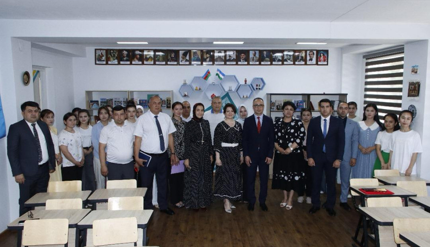 Özbəkistan universitetində Seyid Əzim Şirvani adına auditoriya açılıb FOTO