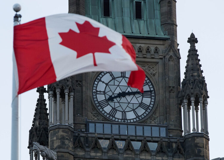 July 4, 2016 - Ottawa, Ontario, Canada - The Peace tower at Parliament Hill in Ottawa, Ont., on July 4, 2016. (Credit Image: Global Look Press via ZUMA Press)