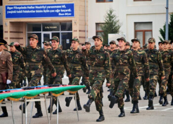 Mülki müdafiə qoşunlarında andiçmə mərasimi keçirilib