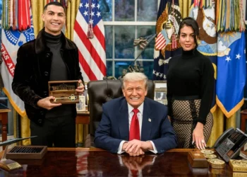 Ronaldu Donald Trampla görüşündən paylaşım edib