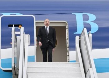 Prezident İlham Əliyev Özbəkistana səfərə gəlib