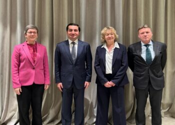 Hikmət Hacıyev Benilüks ölkələri XİN-lərinin siyasi direktorları ilə görüşüb