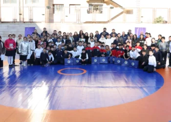 Azərbaycanın tanınmış güləş simaları Qarabağ və Şərqi Zəngəzurda məktəblilərlə görüşüblər