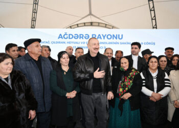 Prezident Ağdərə sakinləri ilə görüşündən paylaşım edib