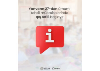 Ümumi təhsil müəssisələrində qış tətili başlayır