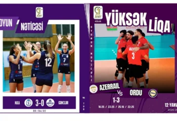 Qadın və kişi voleybolçular arasında Azərbaycan çempionatında növbəti matçlar keçirilib