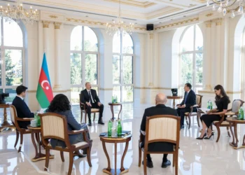 Çin agentliyi Prezident İlham Əliyevin yerli televiziya kanallarına müsahibəsindən yazıb