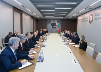 Bayramov Fuad Oqtay və Nikoloz Şamxaradze ilə görüşdü
