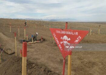 FHN Ağdamda minatəmizləmə əməliyyatları icra olunan ərazilərə media-tur təşkil edib – FOTO