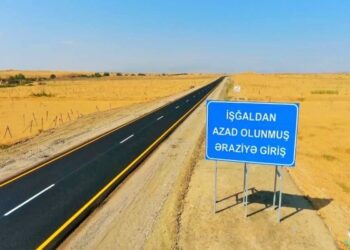 Ötən il azad olunmuş ərazilərdə 571 km-dən artıq yol bərpa edilib