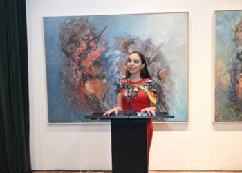 Leyla Əliyeva və Arzu Əliyeva Tiranada beynəlxalq incəsənət sərgisinin açılışında iştirak ediblər – FOTO