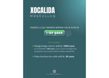 Xocalıda 1137 şəxs məşğulluq tədbirlərinə cəlb edilib
