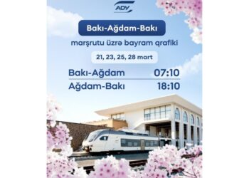 Bakı-Ağdam-Bakı marşrutu üzrə əlavə qatar reysləri təyin edilib