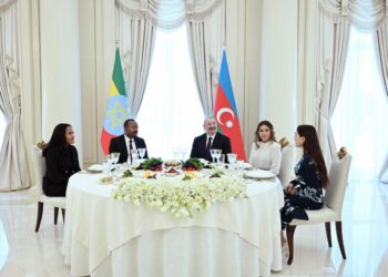 Efiopiyanın Baş nazirinin şərəfinə rəsmi nahar verilib