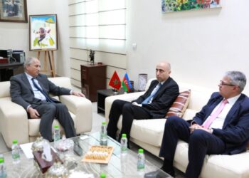 Emin Əmrullayev mərakeşli həmkarı ilə görüşüb