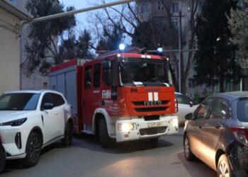 FHN Bakıda növbəti şərti yanğın təlimi keçirib – VİDEO