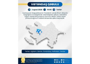 Baş prokuror Tərtərdə vətəndaşları qəbul edəcək