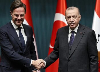Ərdoğan Rutte ilə görüşüb