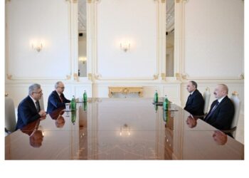Prezident Muhsin Şentürkü qəbul edib – FOTOLAR