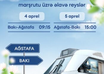 ADY Bakı–Ağstafa–Bakı marşrutu üzrə əlavə qatar reysləri təyin etdi