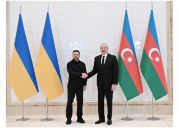 Azərbaycan və Ukrayna prezidentləri mətbuata bəyanatlarla çıxış ediblər