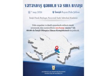 Daxili işlər naziri İmişlidə vətəndaş qəbulu və sıra baxışı keçirəcək