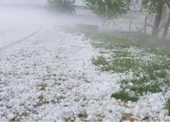 Bakıya diametri 4 mm olan dolu yağdı