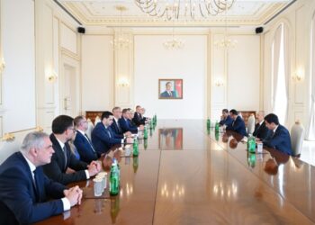 Prezident İlham Əliyev Slovakiya Milli Şurasının sədrini qəbul edib