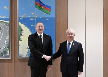 Prezident İlham Əliyev Çin Dövlət Şurasının Baş nazirinin müavinini qəbul edib