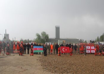FHN əməkdaşları Türkiyə-Azərbaycan-Gürcüstan SAR təlimində iştirak edib