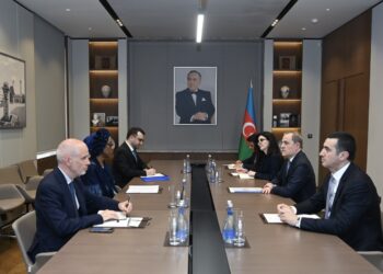 Ceyhun Bayramov BMqT baş direktorunun müavini ilə görüşüb