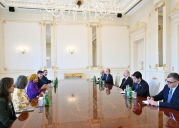 Prezident İlham Əliyev BMT Baş katibinin müavinini qəbul edib