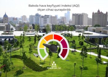 Bakıda hava keyfiyyətini ölçən ilk IQAir cihazı quraşdırıldı