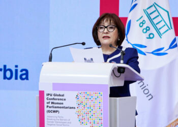 Milli Məclisin sədri Belqradda Qadın Parlamentarilərin Qlobal Konfransında çıxış edib