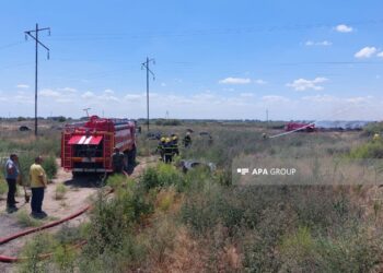 Hacıqabulda açıq ərazidə təkər tullantıları yanır
