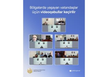 Ədliyyə Nazirliyi bölgələrdə vətəndaşlar üçün videoqəbullar keçirir