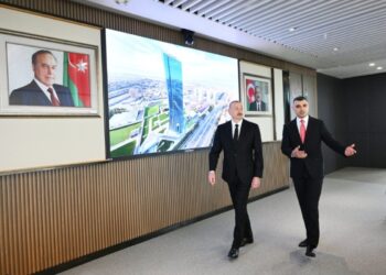 Prezident İlham Əliyev Mərkəzi Bankın yeni binasının açılışında iştirak edib – FOTO