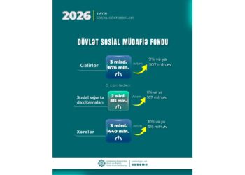 Yanvar-may aylarında DSMF-nin xərcləri 3 milyard 440 milyon manat olub