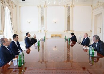 Prezident İlham Əliyev ABŞ Konqresinin Nümayəndələr Palatasının üzvünü qəbul edib