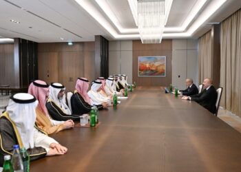 Prezident Ərəb Koordinasiya Qrupuna daxil olan üzv qurumların rəhbər şəxslərini qəbul edib – FOTO
