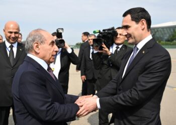 Türkmənistan Prezidenti Sərdar Berdiməhəmmədov Azərbaycana səfərə gəlib