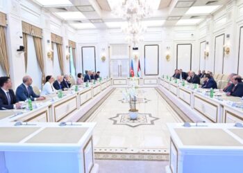 Sahibə Qafarova İordaniya Nümayəndələr Palatasının sədri ilə görüşüb