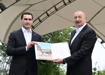 Türkmənistan Prezidentinə Qarabağ atı hədiyyə edilib
