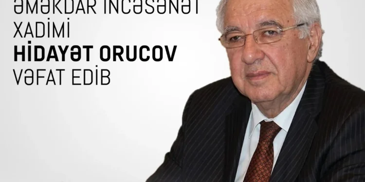 Mədəniyyət Nazirliyi Hidayət Orucovun ailəsinə başsağlığı verib